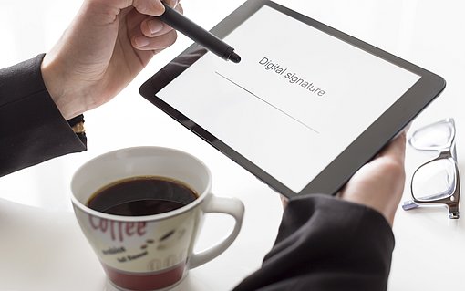 Unterschrift einfügen Dokument, Signatur, Datei, Signaturzeile
