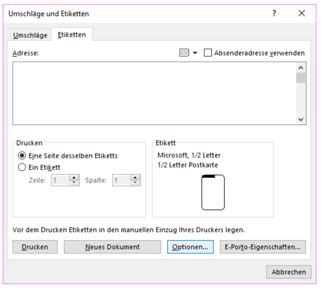 Etiketten Gestalten Und Drucken Mit Word Und Excel Computerwissen De