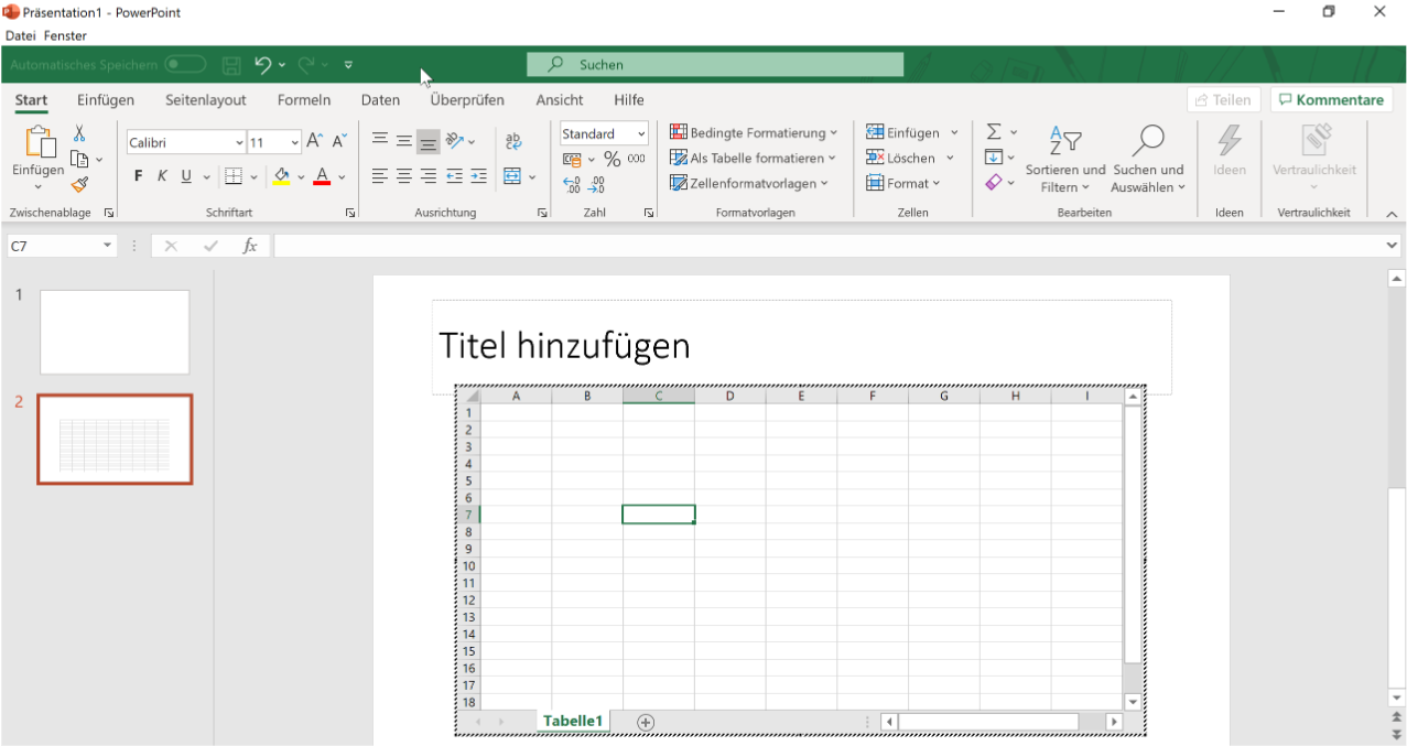 Tabellen in PowerPoint integrieren - so geht´s professionell ...