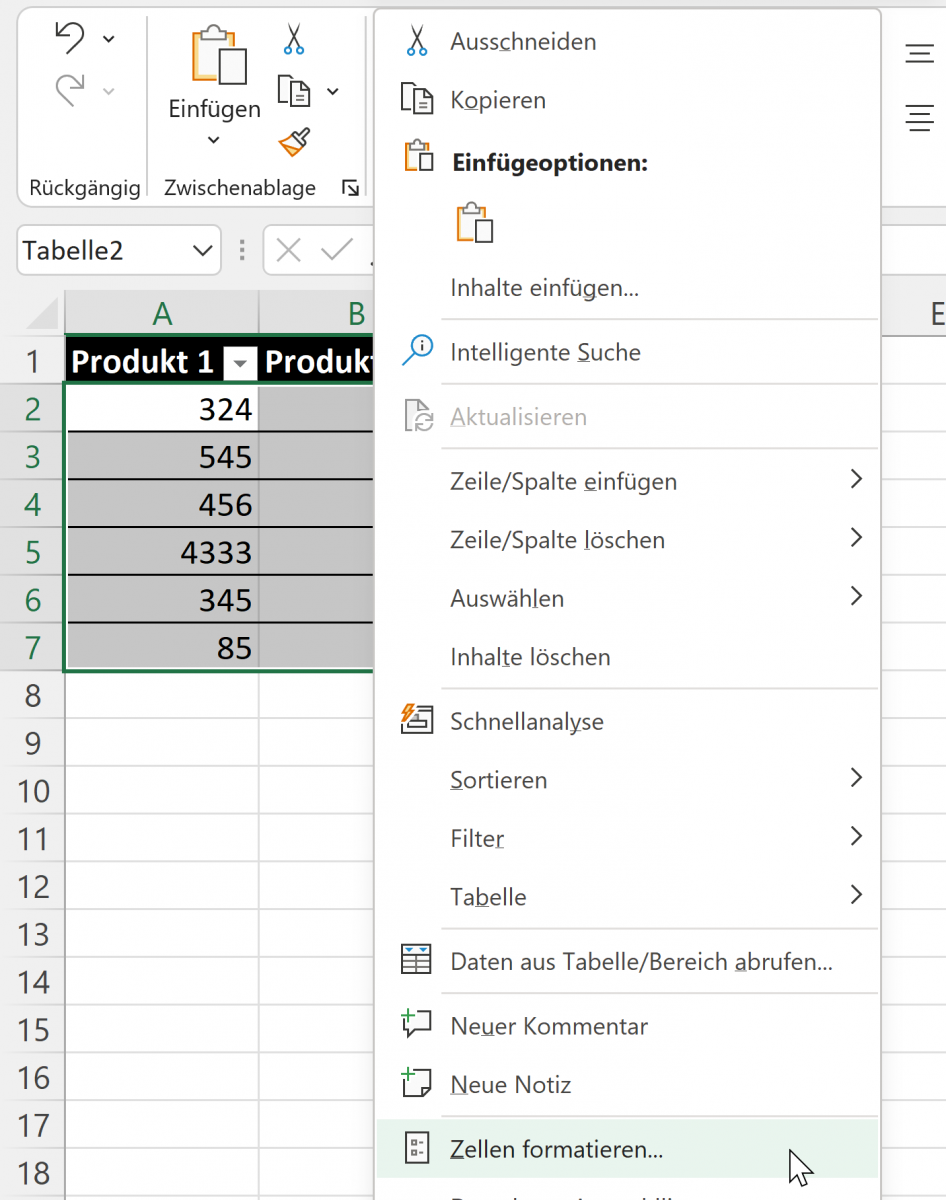 Excel Formatierung löschen in 3 Schritten