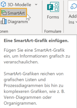 PowerPoint SmartArt hinzufügen
