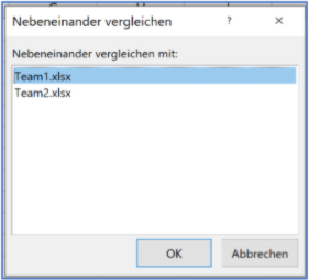 Tabellen vergleichen