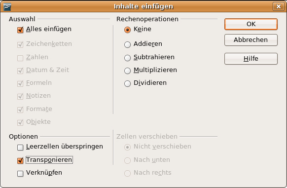Vertauschen Sie Zeilen und Spalten mit wenigen Mausklicks