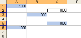 Mehrere Excel-Zellen gleichzeitig mit gleichem Inhalt füllen