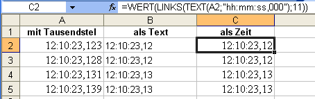 Setzen Sie diese Excel-Formel für Zeitformate ein