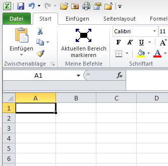 Ein neuer Excel-Befehl im Register START