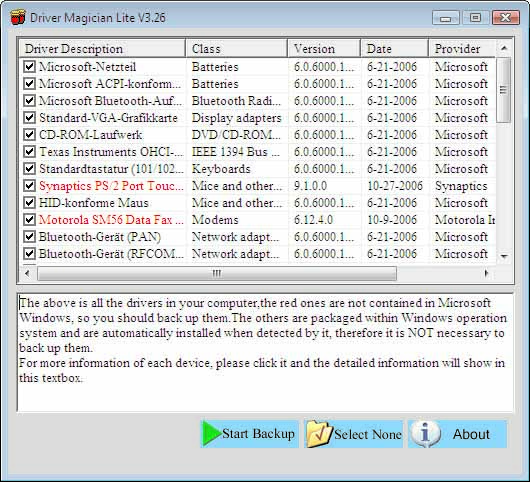 Kopieren Sie alle Windows-Treiber mit wenigen Mausklicks Kopieren Sie alle Windows-Treiber mit wenigen Mausklicks