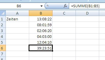 Zeitberechnungen in Excel: Sekunden und Minuten richtig ...