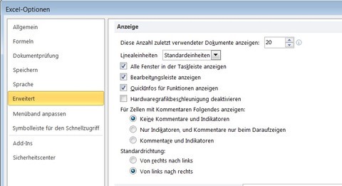Kommentare in Excel ausblenden Kommentare in Excel ausblenden