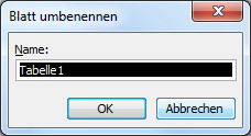 Der Umbenennen-Dialog wird über ein VBA-Makro ausgelöst