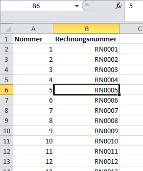 So kombinieren Sie Text und Zahl über ein Zahlenformat