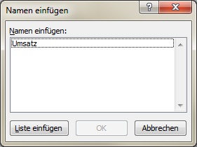 So erstellen Sie eine Liste mit allen Namen in Ihrer Arbeitsmappe