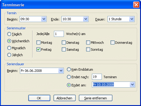 Terminserie Bearbeiten Alte Eintrage Beibehalten Computerwissen De