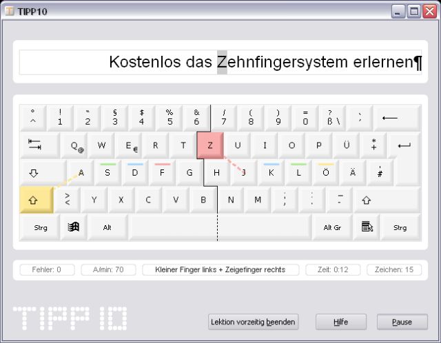 Schnell und einfach zum 10-Finger-System Schnell und einfach zum 10-Finger-System